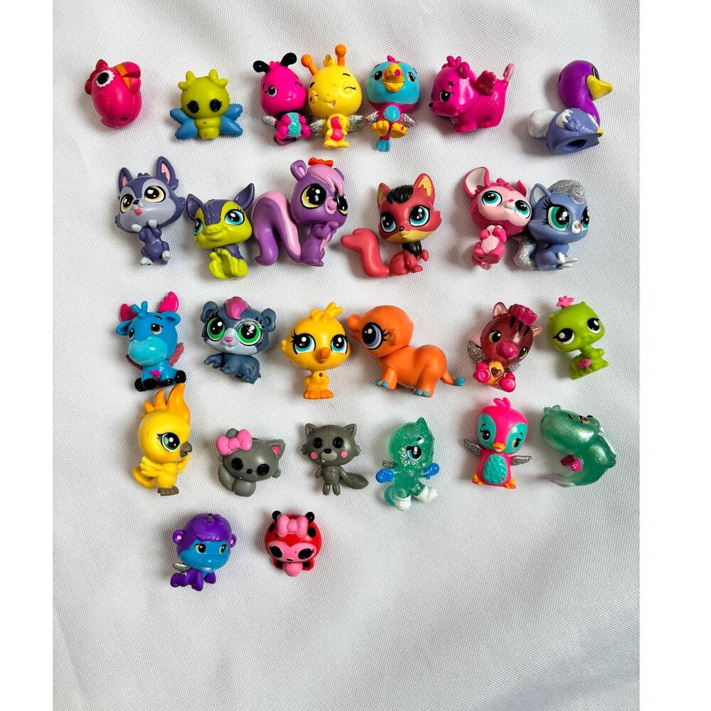Shopkins & LPS Style Toy Lot 30+ Mini Figures Animals Bundle